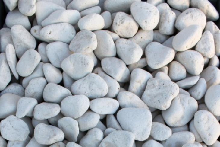 Белая галька галтовка (20-40 мм.)  купить в Тамбове от производителя, без посредников